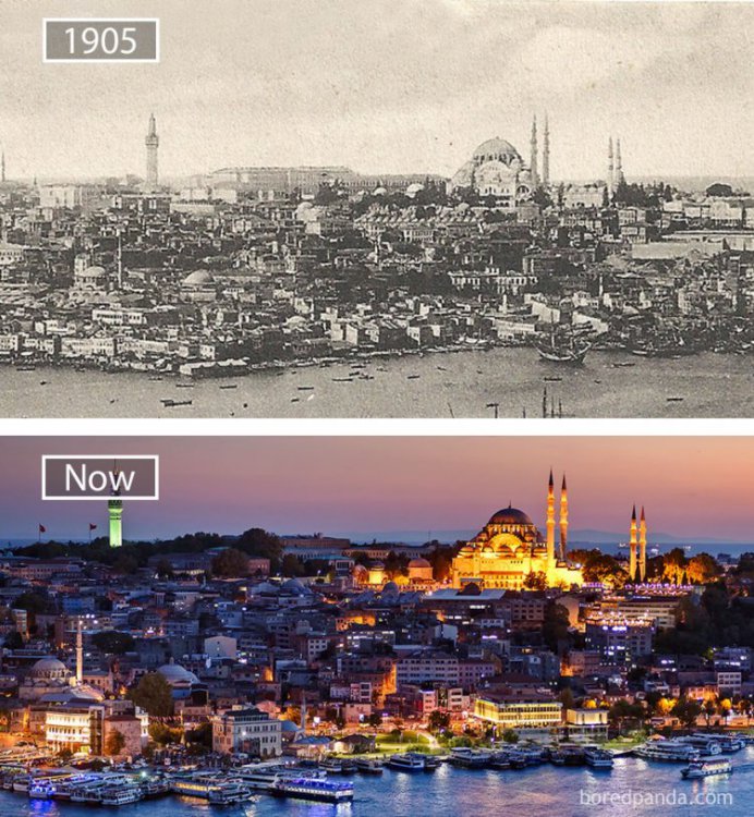 20 фото крупных городов сегодня и в прошлом