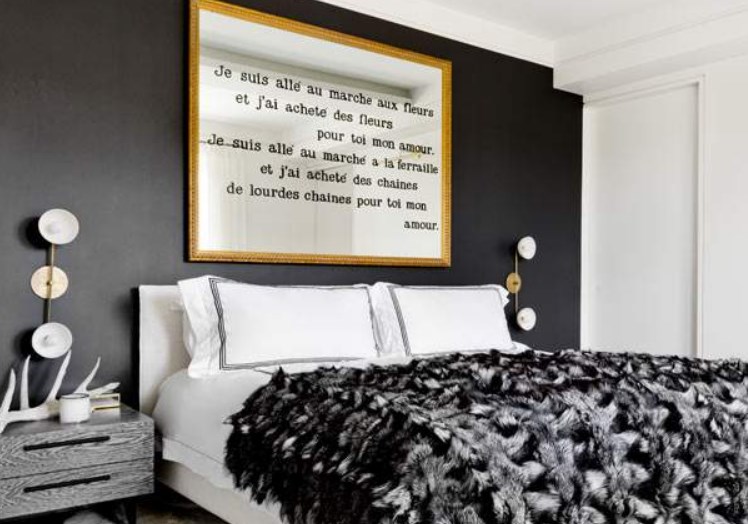 Благородство черного цвета: нестандартные цветовые решения дизайна спальни